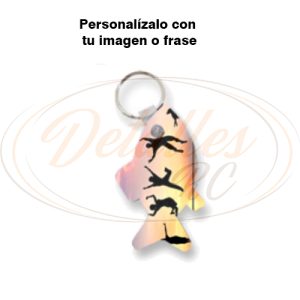 Llavero de madera pez