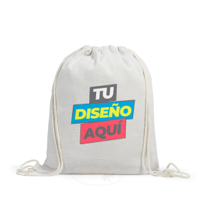 Mochila con cordones personalizada