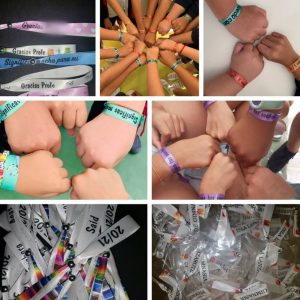 Pulsera de tela ajustable