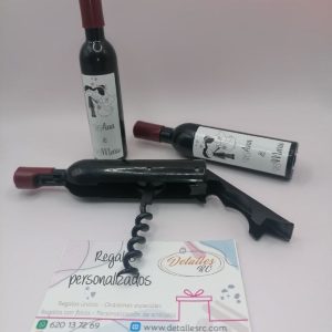 Sacacorcho forma de botella