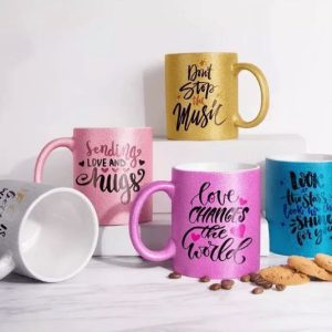 Taza purpurina / glitter